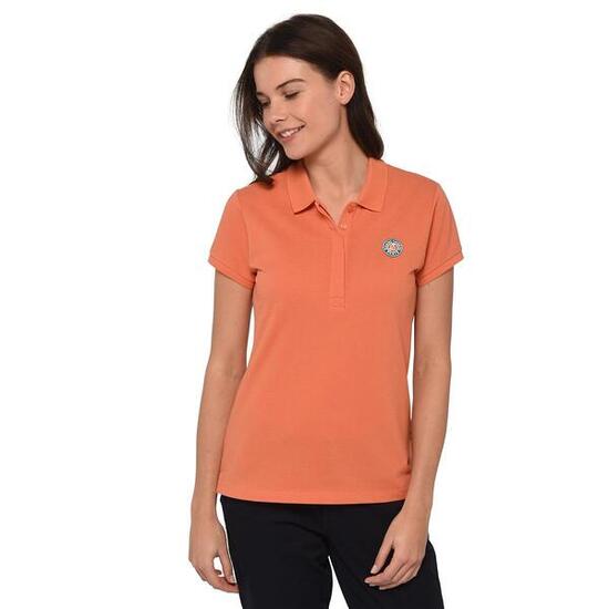 Polo piqué manches courtes Roland-Garros femme - Bleu Marine