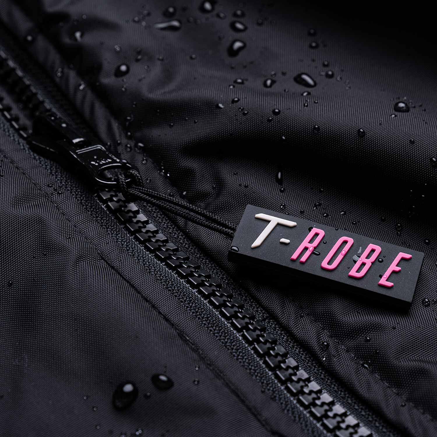 T-Robe Weerbestendige Kamerjas - Zwart en Roze - Volwassenen - Extra Klein 6/7
