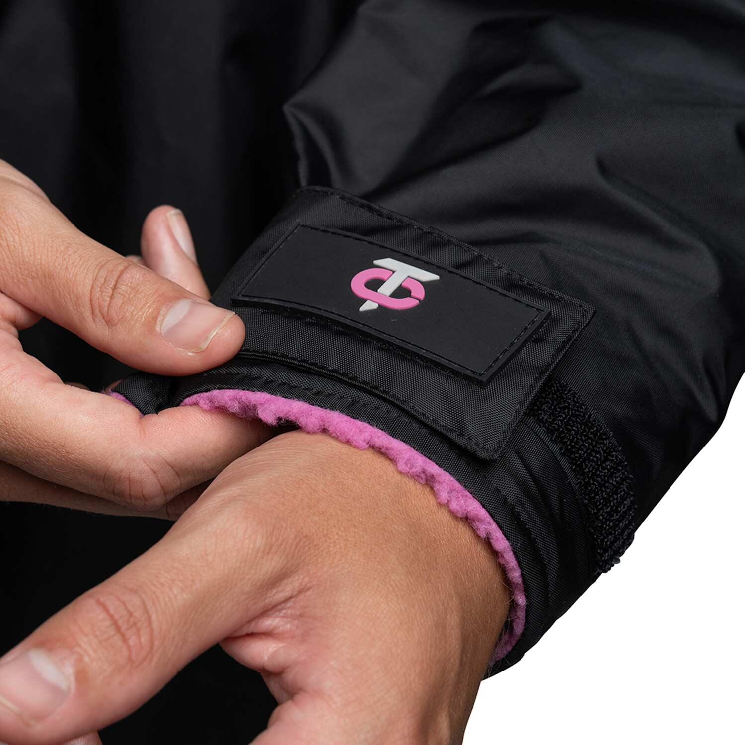 T-Robe Weerbestendige Kamerjas - Zwart en Roze - Volwassenen - Extra Klein 4/7