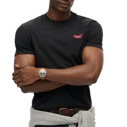 T-shirt Noir Homme Superdry Vintage LogoR6Ts