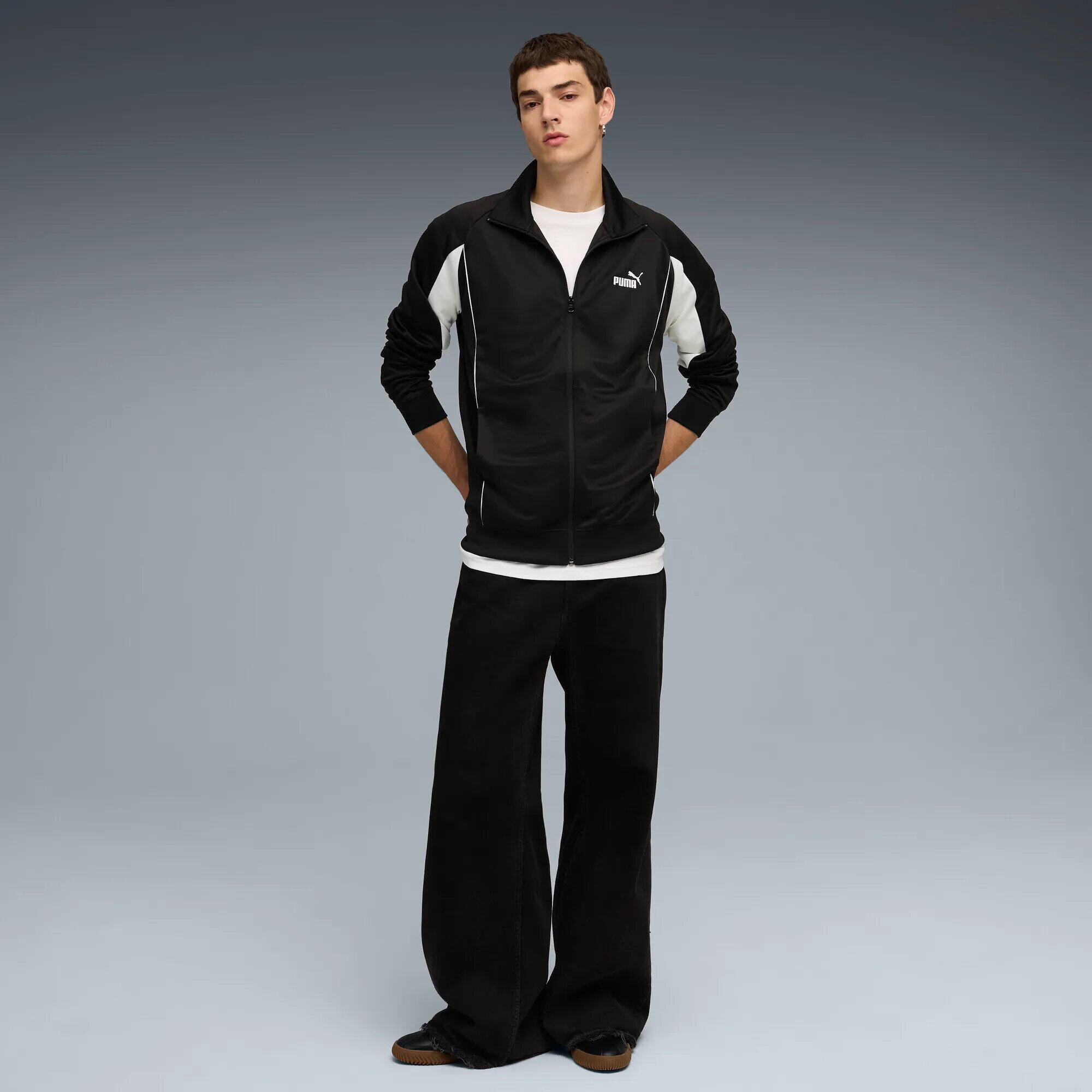 Puma Chaqueta Sport Heritage zip-up negra. 5/5