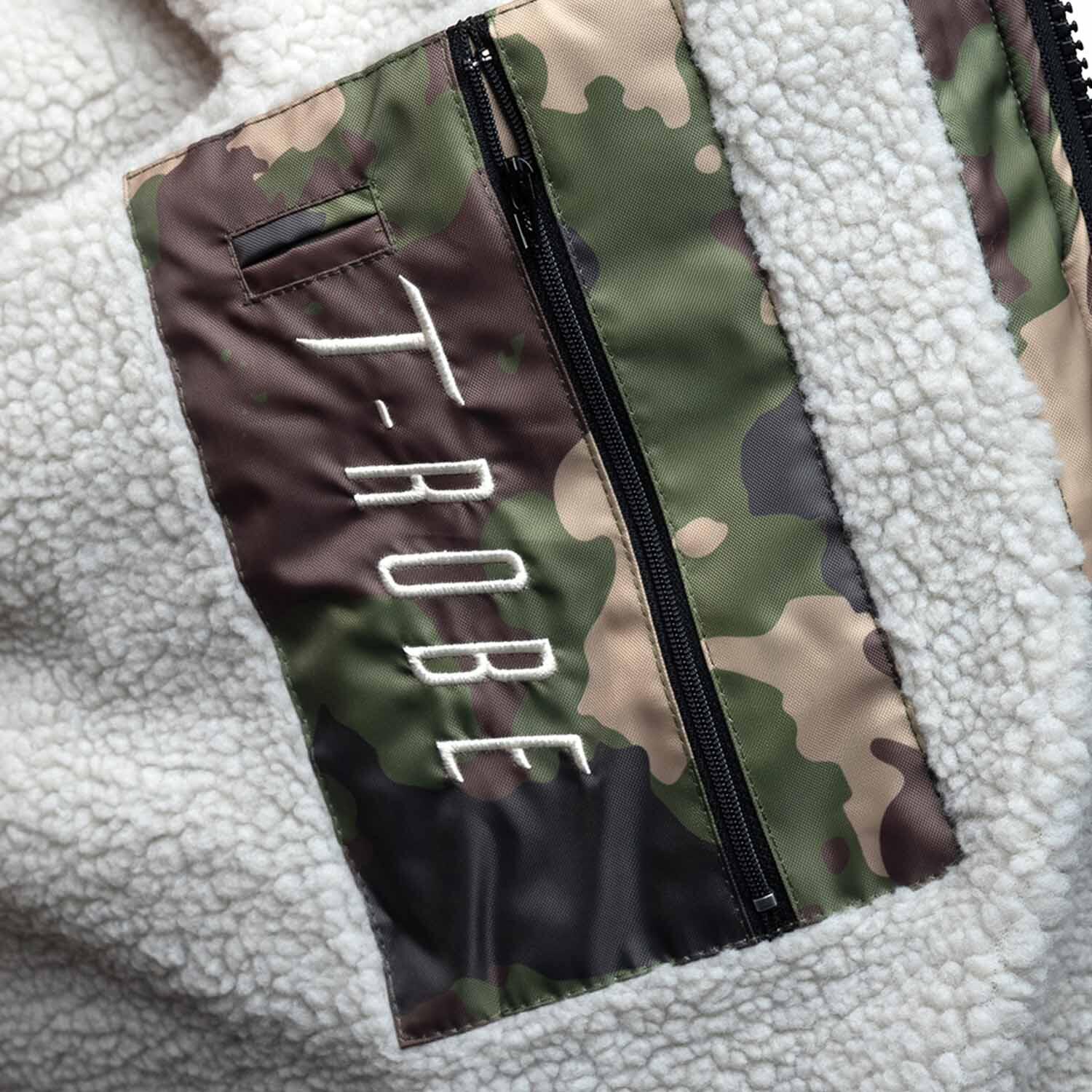 T-Robe Weerbestendige Kamerjas - Camo/Grijs - Volwassenen - XXS 3/7