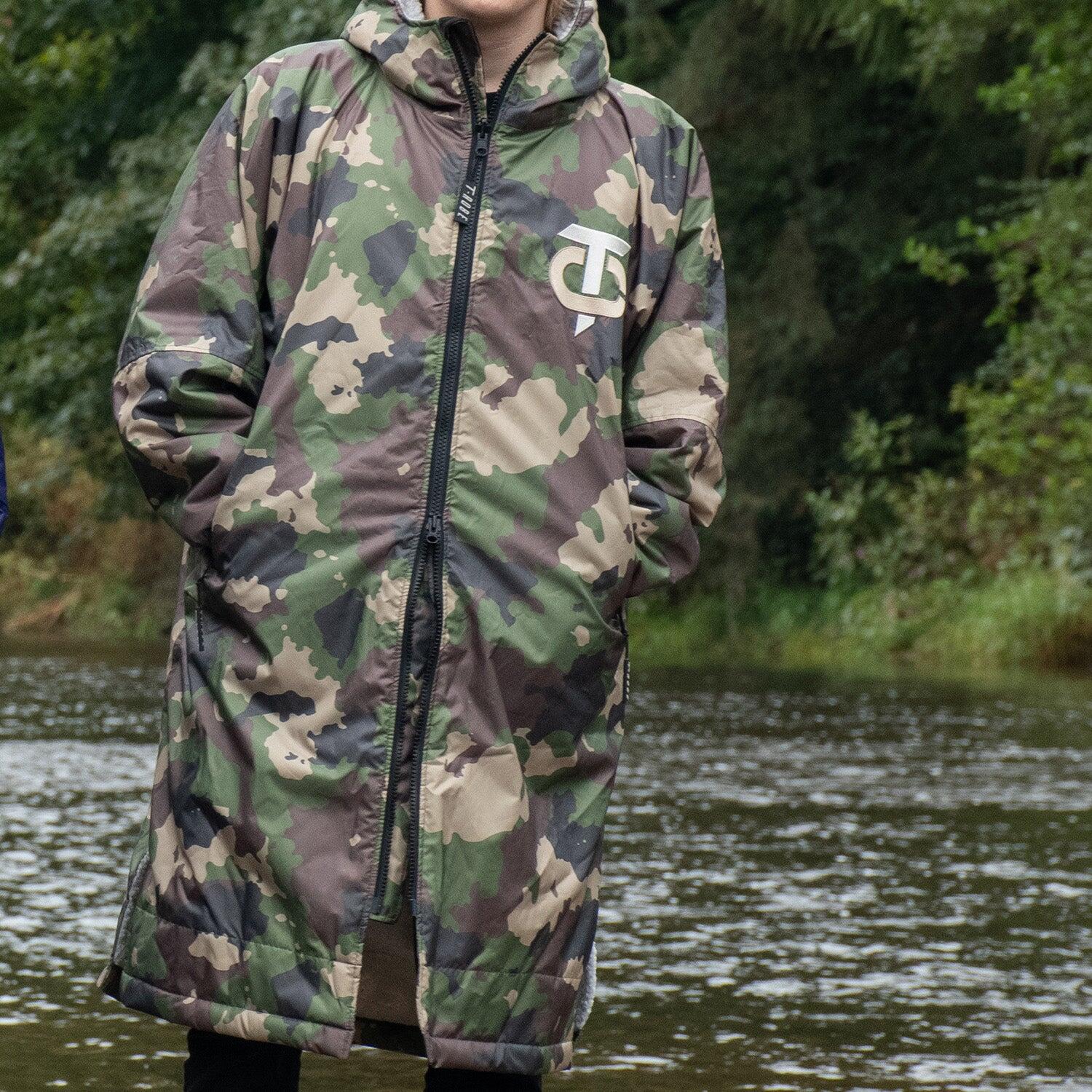 T-Robe Weerbestendige Kamerjas - Camo/Grijs - Volwassenen - XXS 2/7