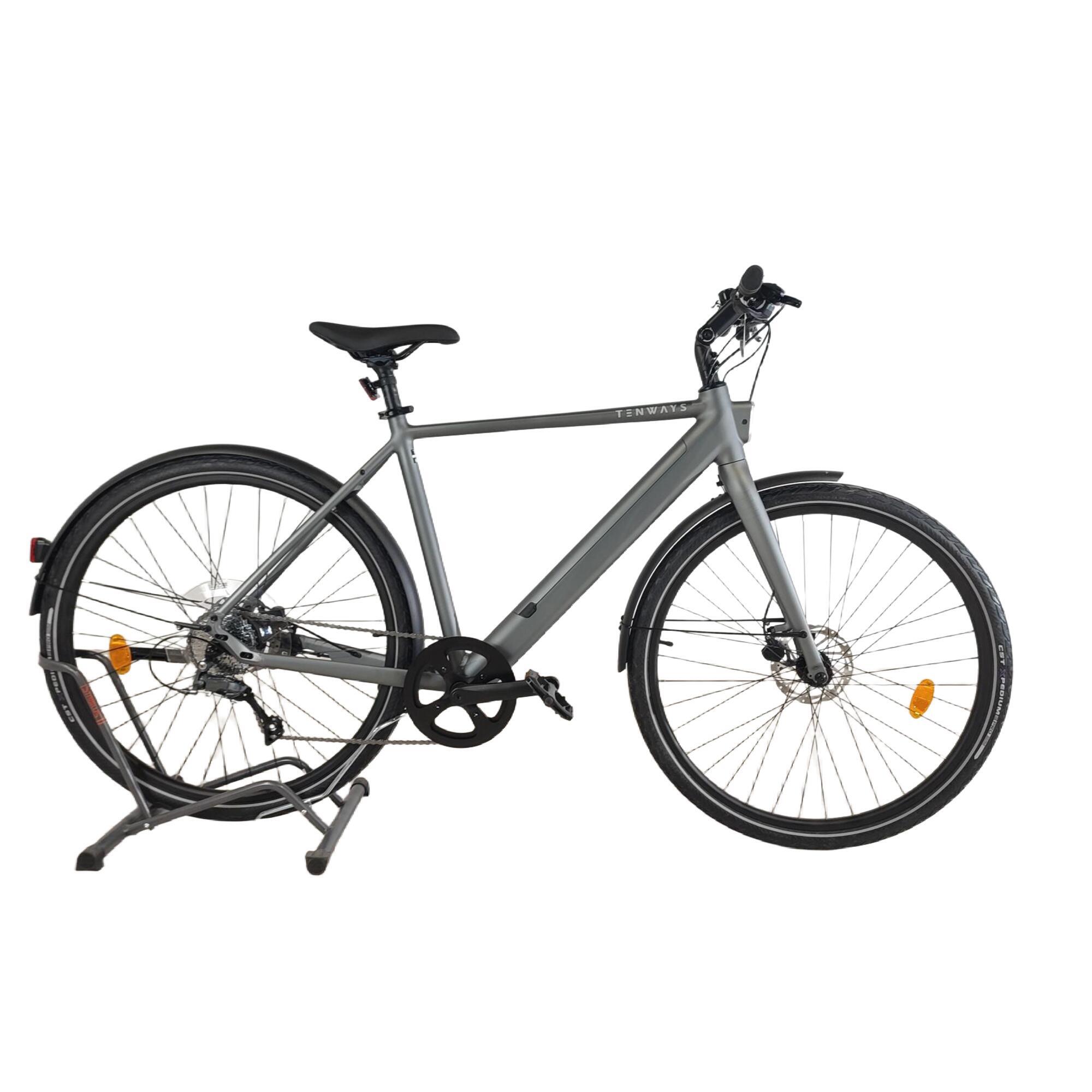 Tenways - Cgo600 Plus - Vélo Ville Longue Distance - Gris - Taille Unique - Decathlon