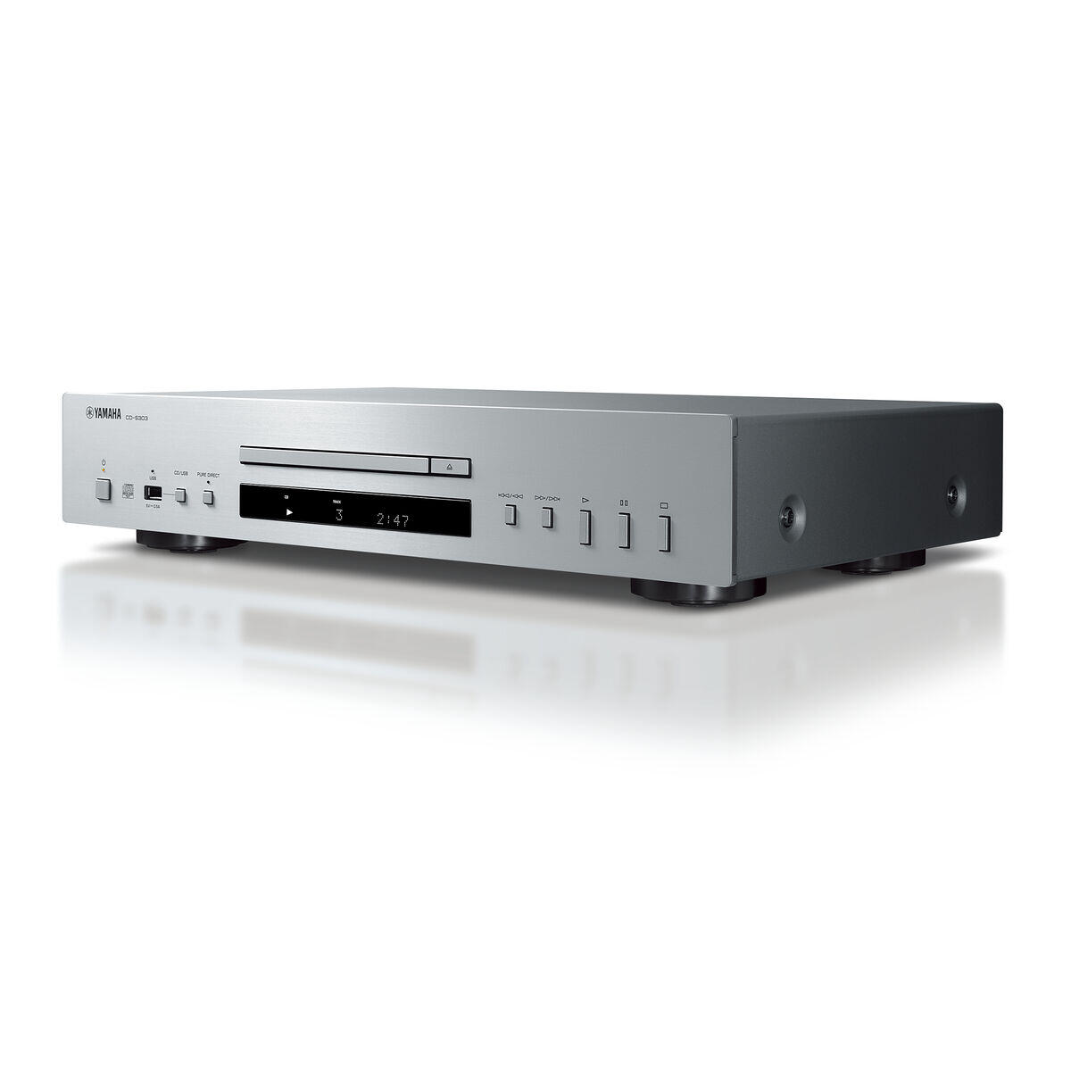 CD/MP3 player YAMAHA CD-S303 Zilverkleurig 3/5