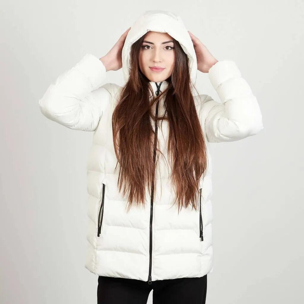 Kurtka GEOX W SPHERICA HOOD JKT Biały 4/5