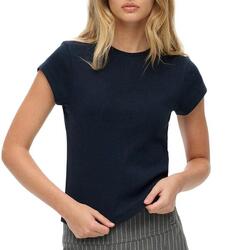 T-shirt Marine Femme Superdry Athletic Essential