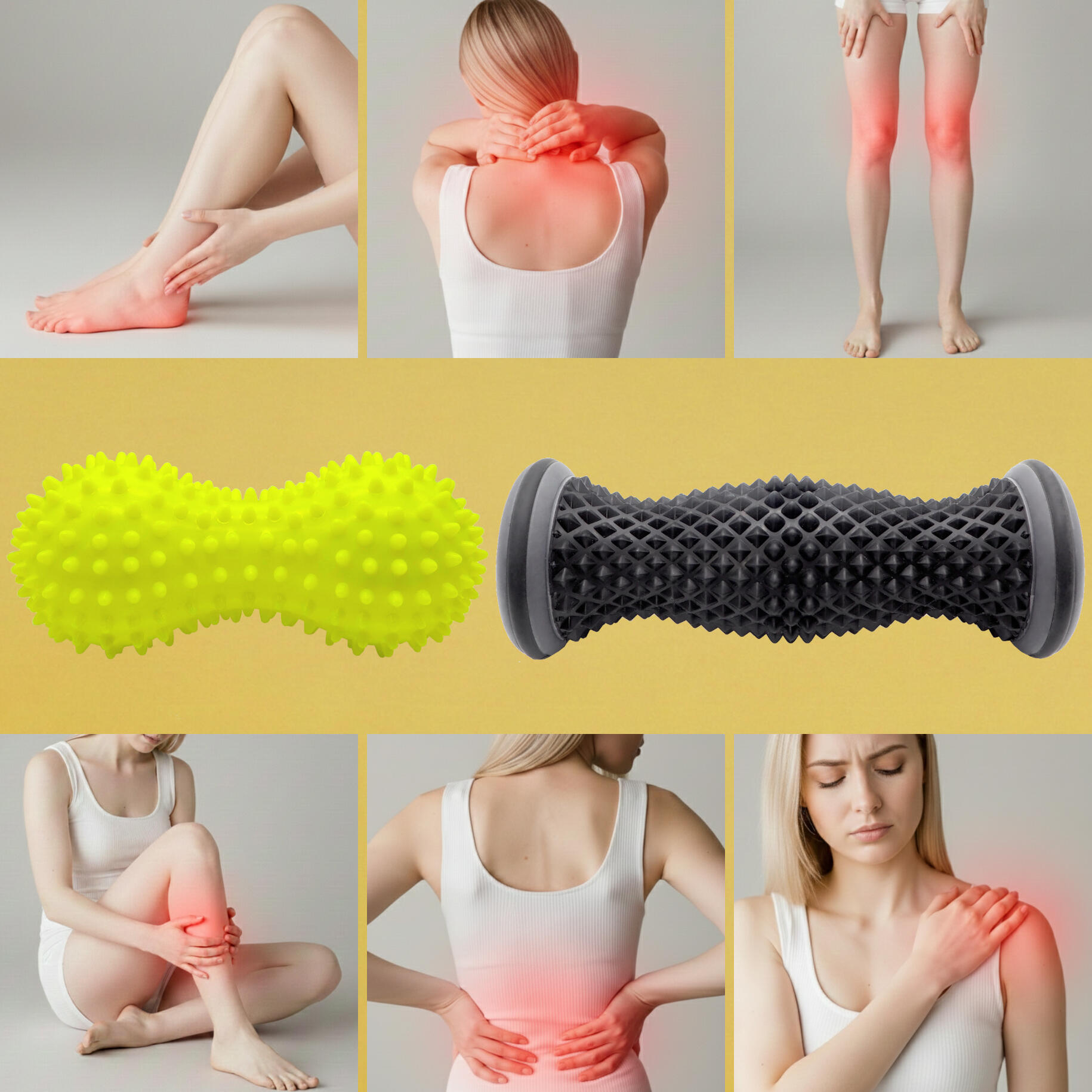 Rouleau de massage des Pieds et Balle Double avec eBook, pour Fasciite Plantaire 4/6