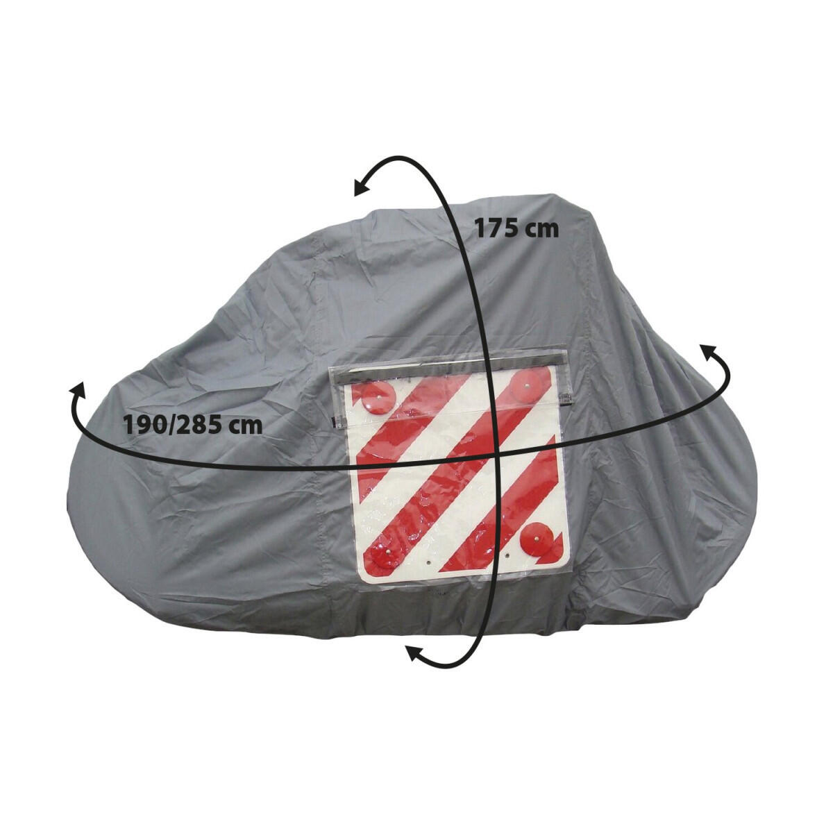 PACK OPTIMA Bâche pour porte-vélo sur paroi arrière 2-3 vélos + Panneau de 2/3