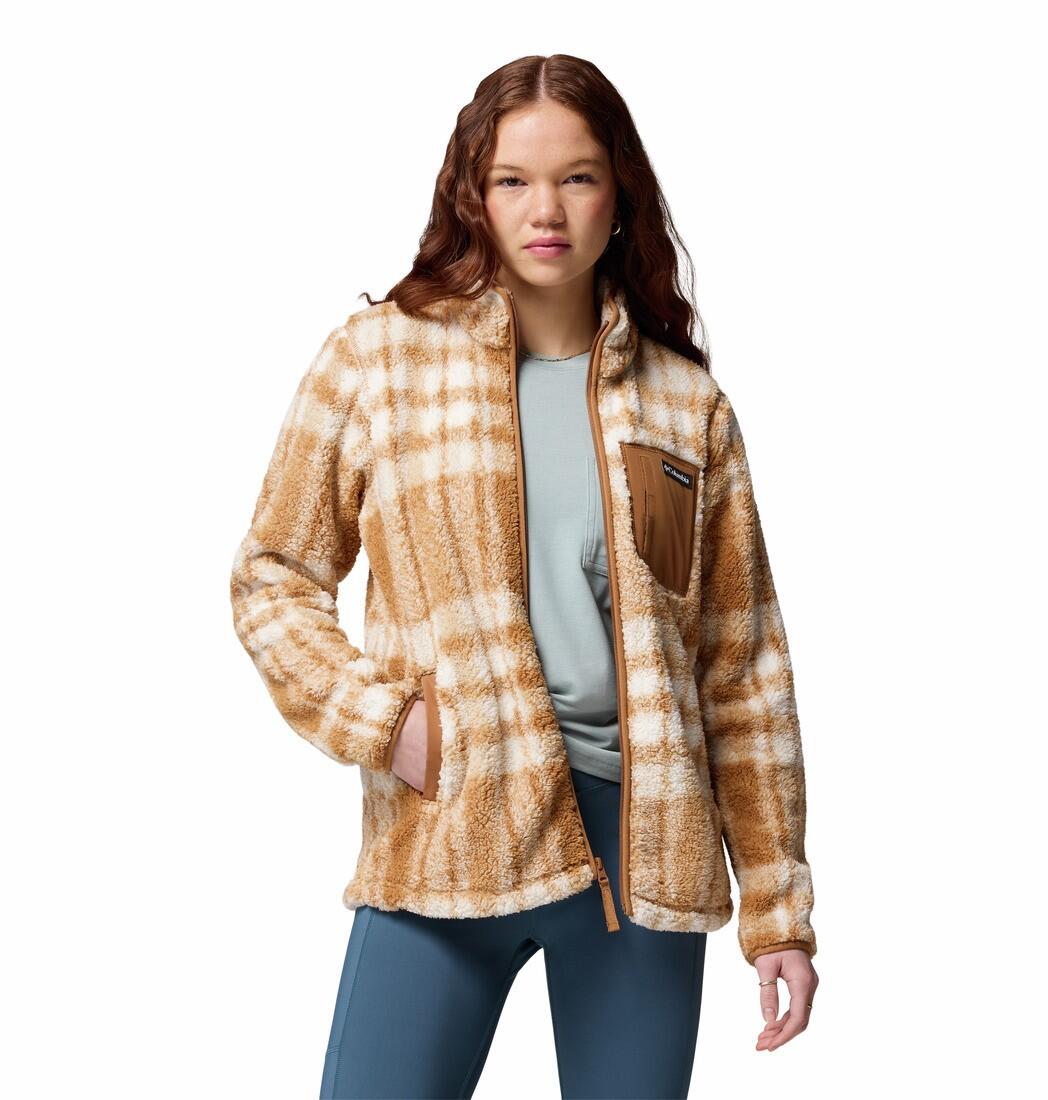 Veste Polaire Columbia "WEST BEND PRINT FULL ZIP II" M Camel 1/7