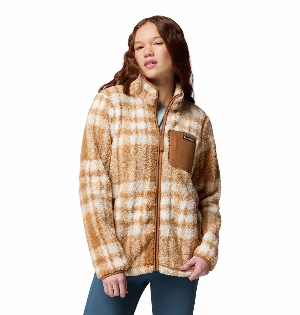 Veste Polaire Columbia "WEST BEND PRINT FULL ZIP II" M Camel 7/7
