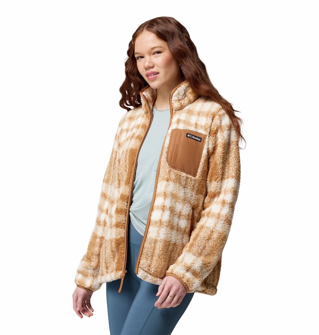Veste Polaire Columbia "WEST BEND PRINT FULL ZIP II" M Camel 4/7