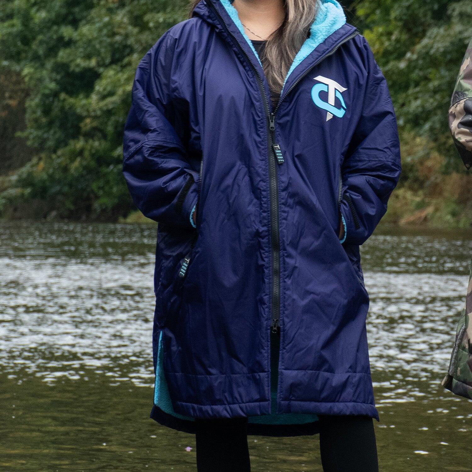 T-Robe Weerbestendige Kamerjas - Purper/Blauw - Volwassenen - Extra Klein 2/7