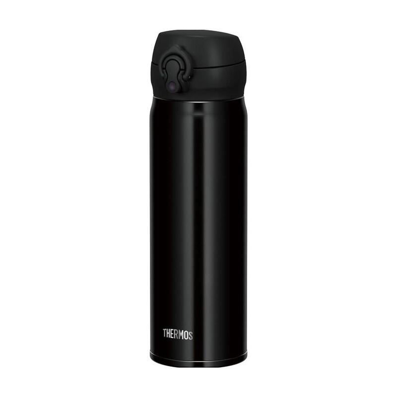 Thermos gobelet inox 0,5 L isolé, bouchon étanche noir 1/1