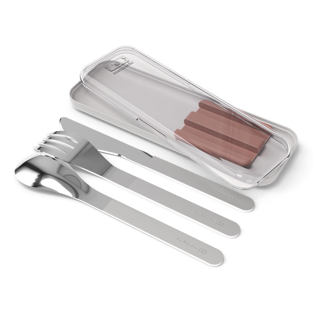 Set boite repas 2x500ml - 1L Magnolia + accessoires |Adulte|Bureau, pique-nique 4/6