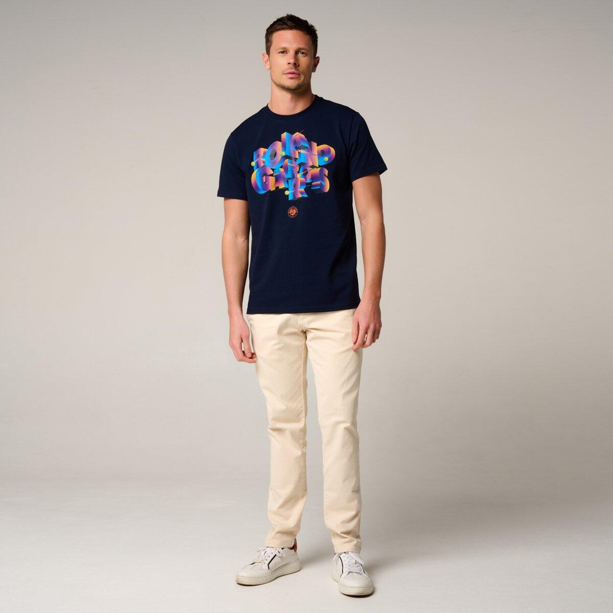 T-Shirt Signature homme Roland-Garros - Marine 3/5