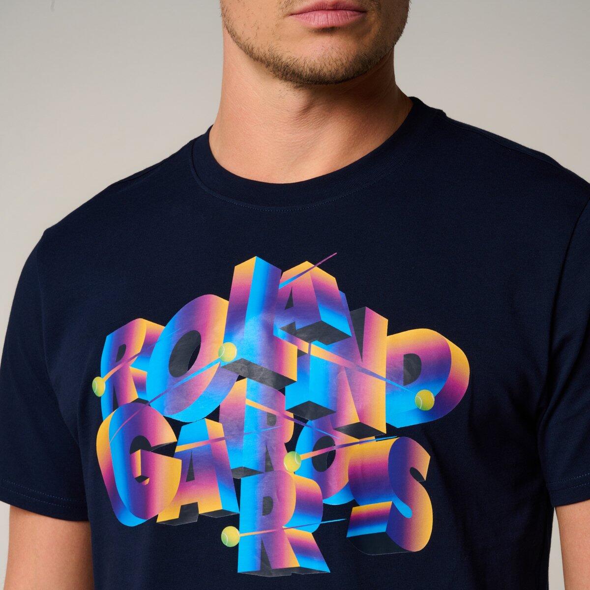 T-Shirt Signature homme Roland-Garros - Marine 2/5