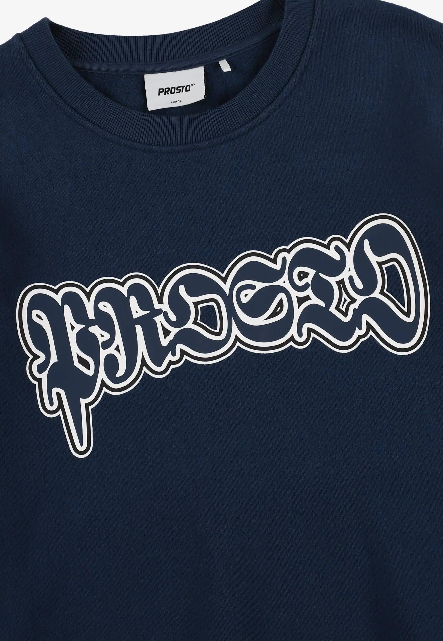 Bluza sportowa męska Prosto Graffiti Logo bez kaptura 6/6