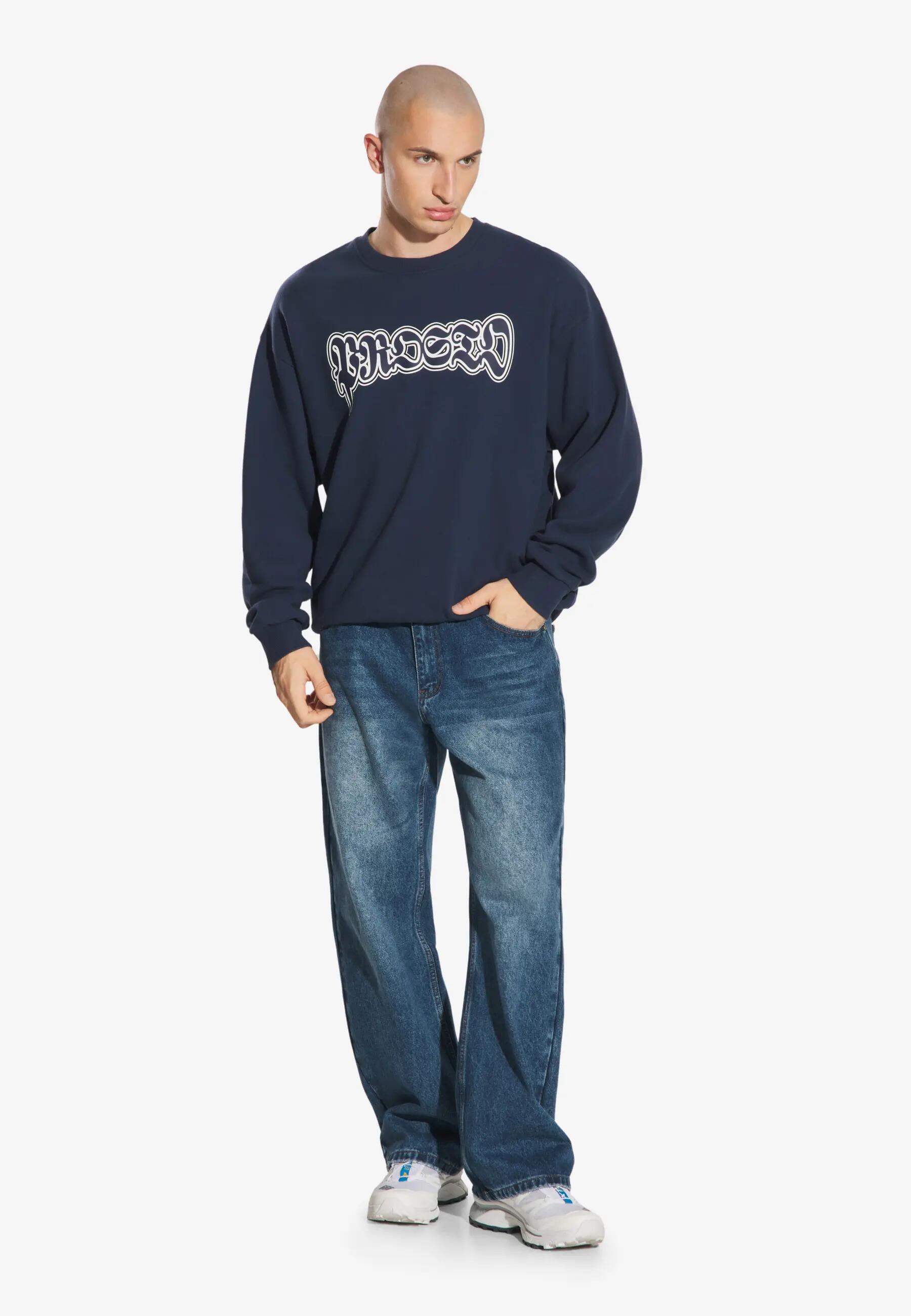 Bluza sportowa męska Prosto Graffiti Logo bez kaptura 2/6