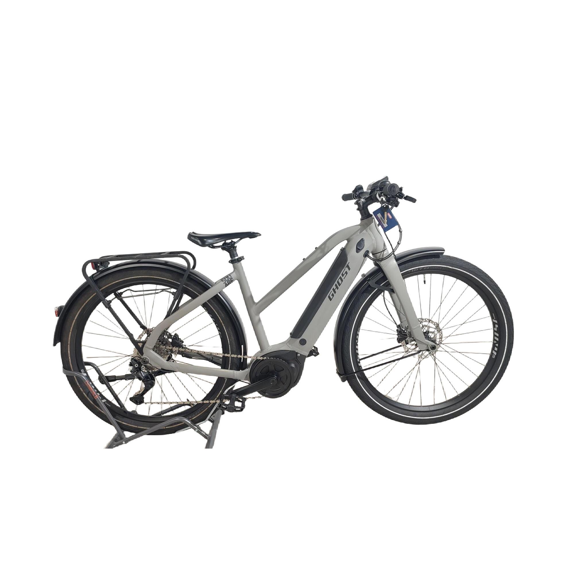 Ghost - Ghost E-square Travel 2022 S — Vtc Électrique Reconditionné 500 Wh - Vélo Tout Chemin - Gris - S - Decathlon