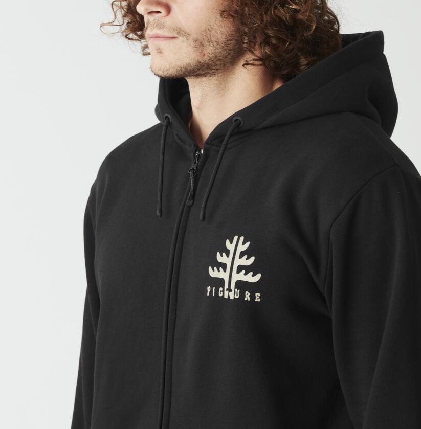 Veste Zippée à Capuche Picture "Ouvea Zip Hoodie" S Noir 3/4