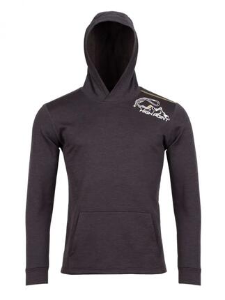 Hoody homme High Point Rokel Merino noir Tecnowool 67% polyester 26% laine