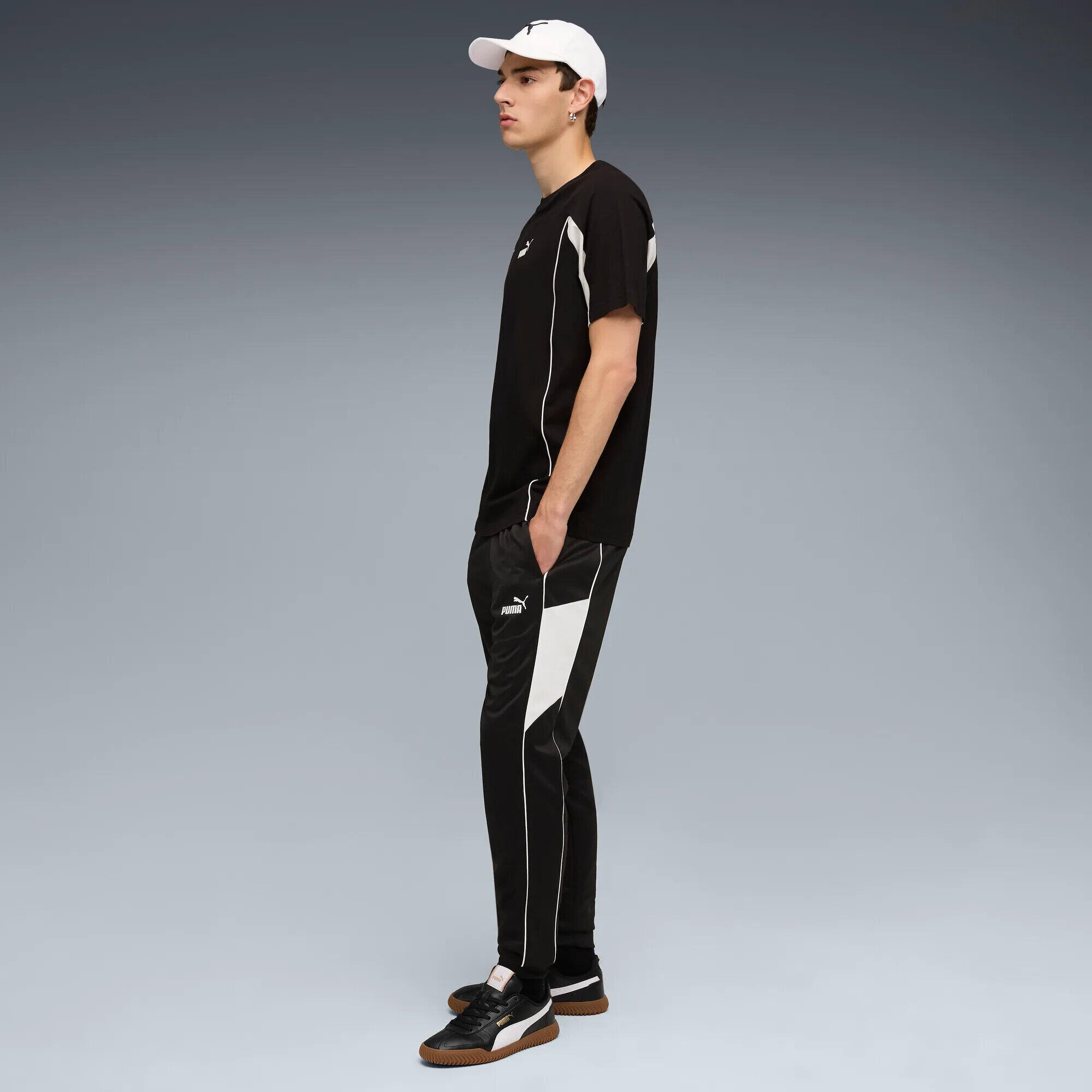 Puma Pantalón chándal negro piqué reciclado S 5/5