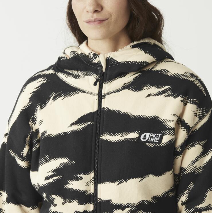 Veste Zippée à Capuche Picture "BASEMENT PLUSH Z HOODIE W" Noir XS 3/4