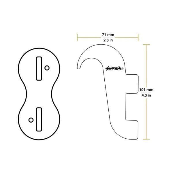Surfboard Wandhalterung aus Holz fürs FCS I/II System 3/5