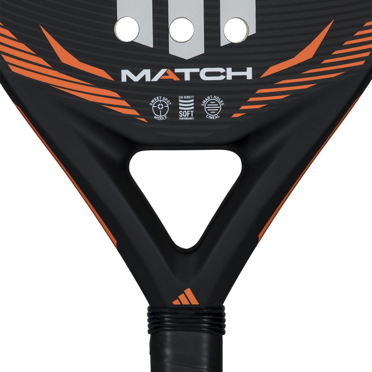 Raquete de Padel adidas Match Black/Orange 2026 4/7