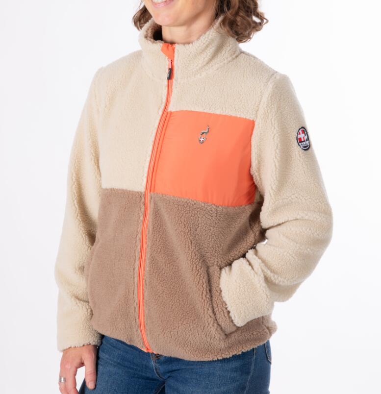 Veste Polaire de Randonnée Femme Aulp "Vista" L Beige 1/4