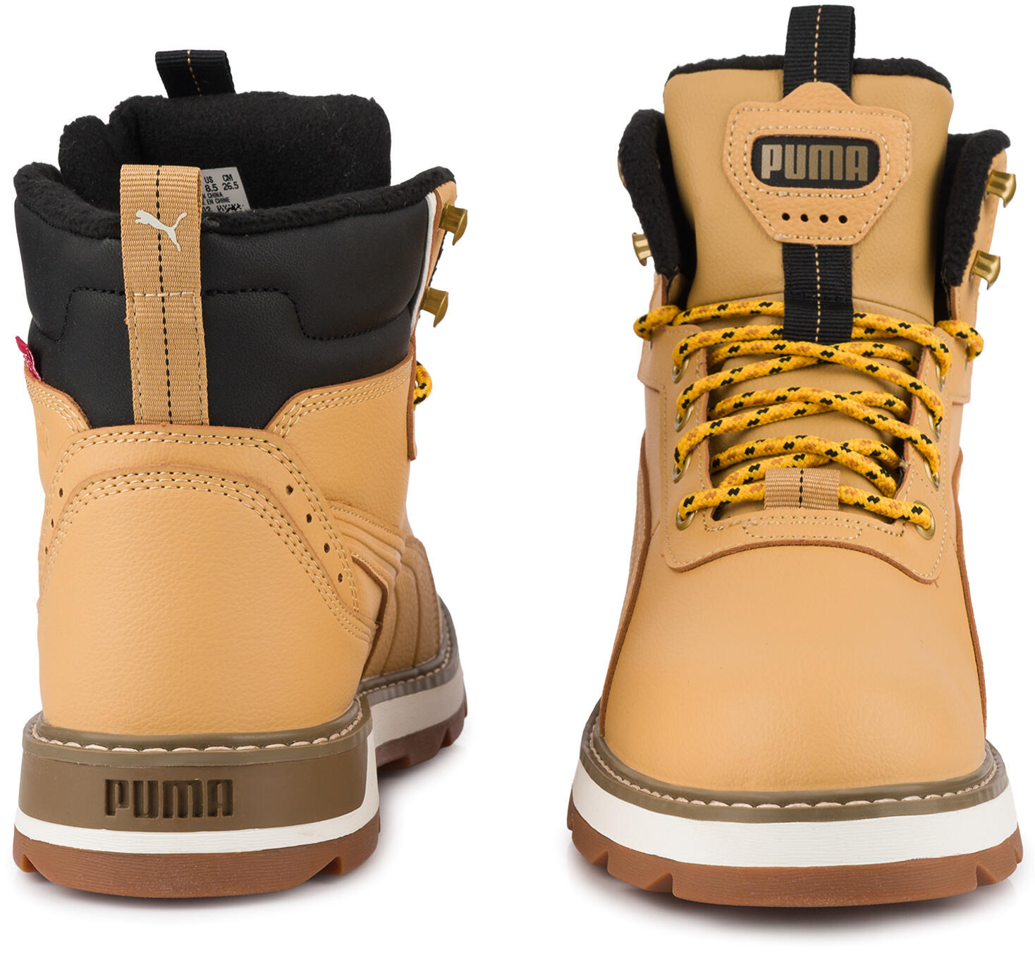 Męskie buty sportowe trapery wysokie ocieplane brązowe PURETEX PUMA DESIERTO 4/7