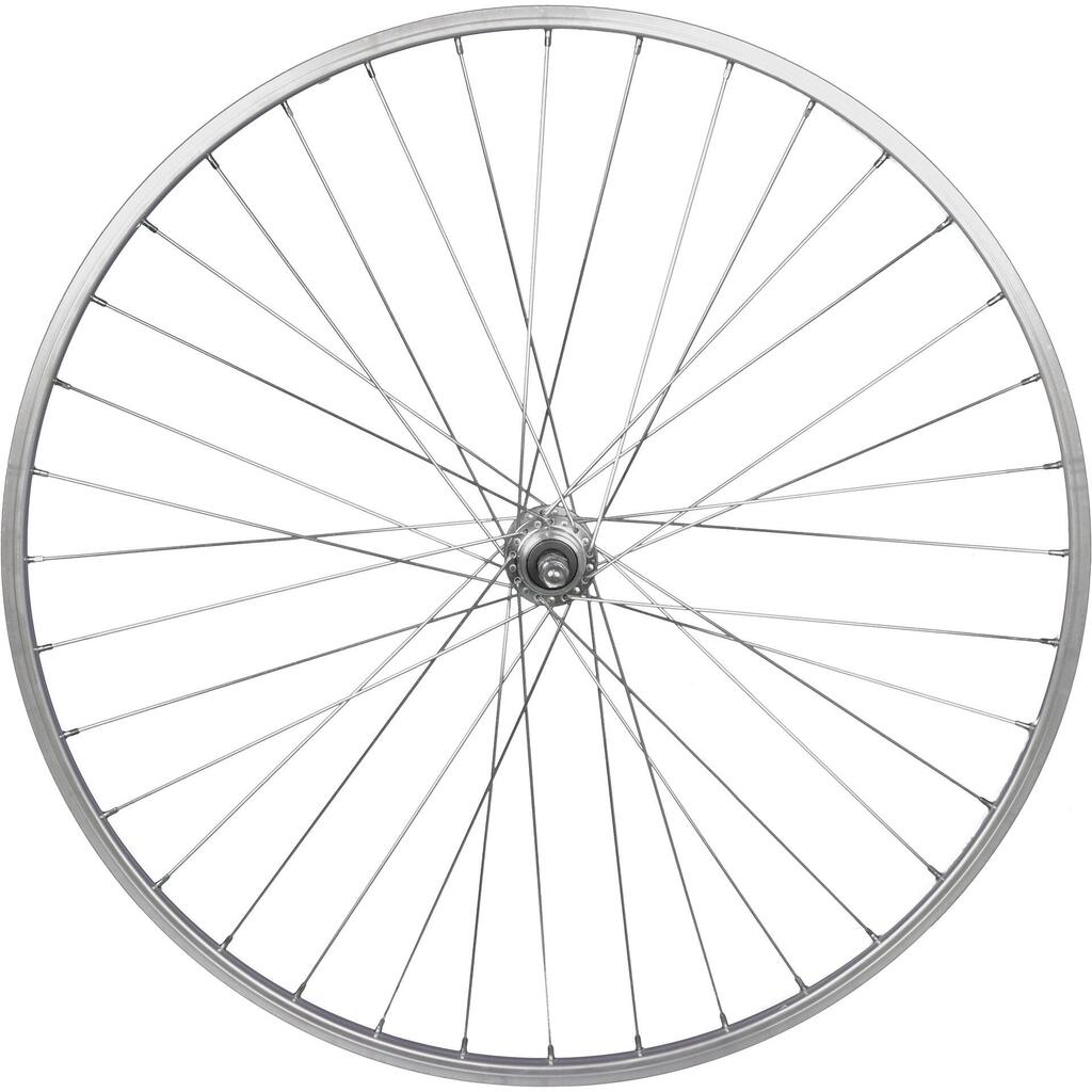 Roland 28-Inch Rear Wheel P24h 36g 7-Speed Fixed Axle Aluminum Silver