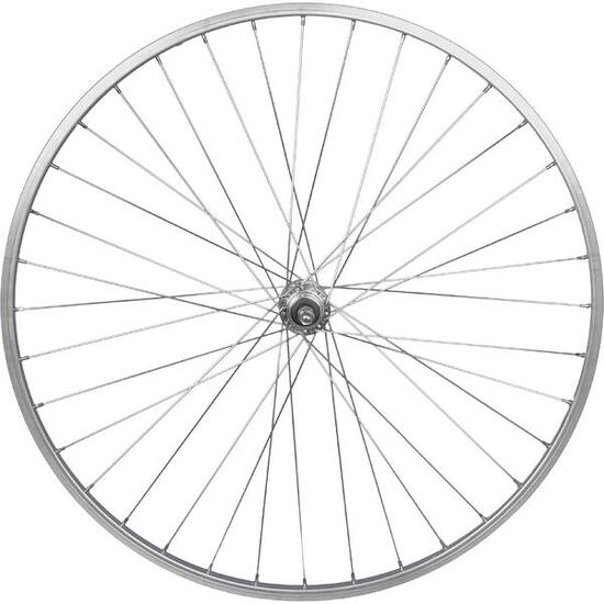Roland Achterwiel P24h 28 36g 7v Vaste As Aluminium Zilver