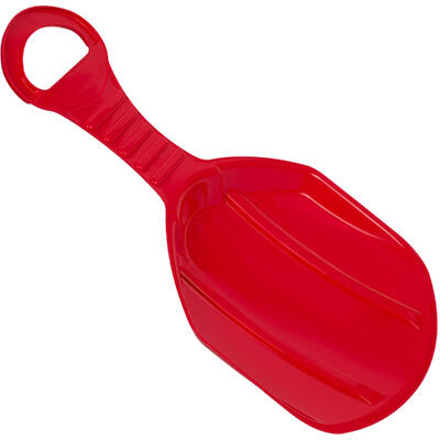 Jabłuszko do zjeżdżania na śniegu plastikowe ślizg dla dzieci czerwone