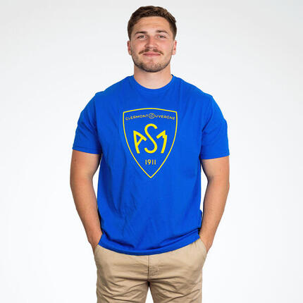 T-shirt à manches courtes Teeboss ASM Clermont Bleu roi pour homme