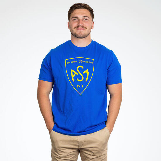 T-shirt à manches courtes Teeboss ASM Clermont Bleu roi pour homme
