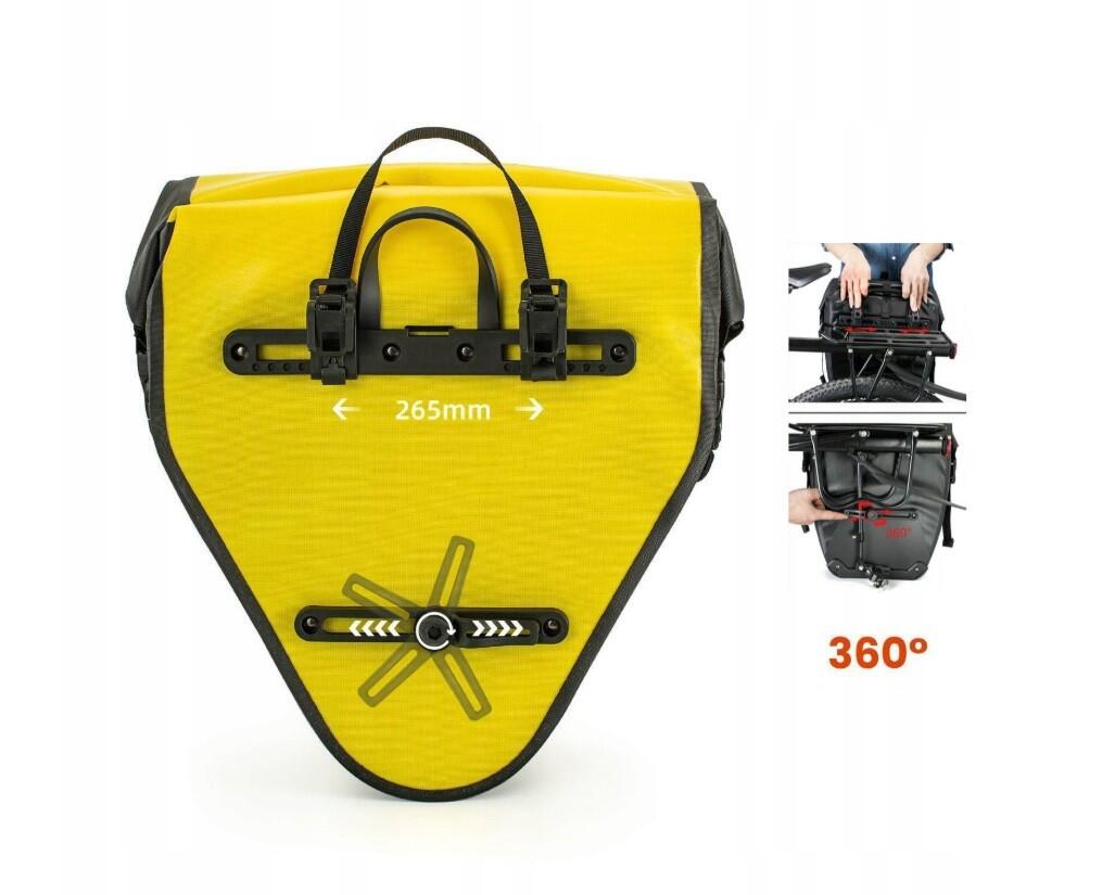 Torba rowerowa na bagażnik Rockbros AS-001-3Y wodoodporna 20l 4/5