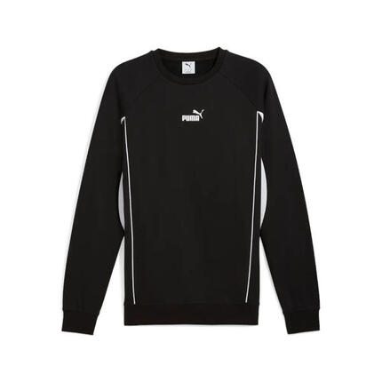 Sweat-shirt homme noir avec détails blancs 1579