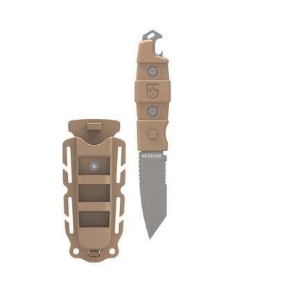 Couteau de survie Gear Aid Kotu Tanto 7,6 cm acier 420 titané