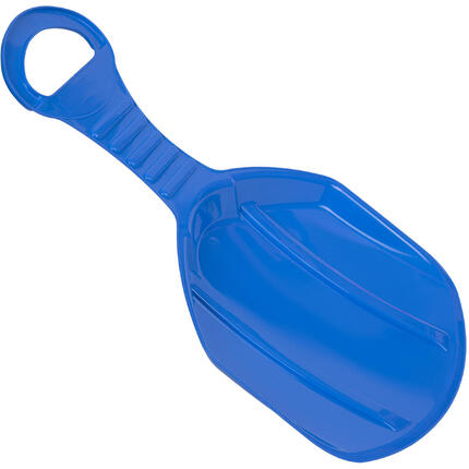 Jabłuszko do zjeżdżania na śniegu plastikowe ślizg dla dzieci niebieskie