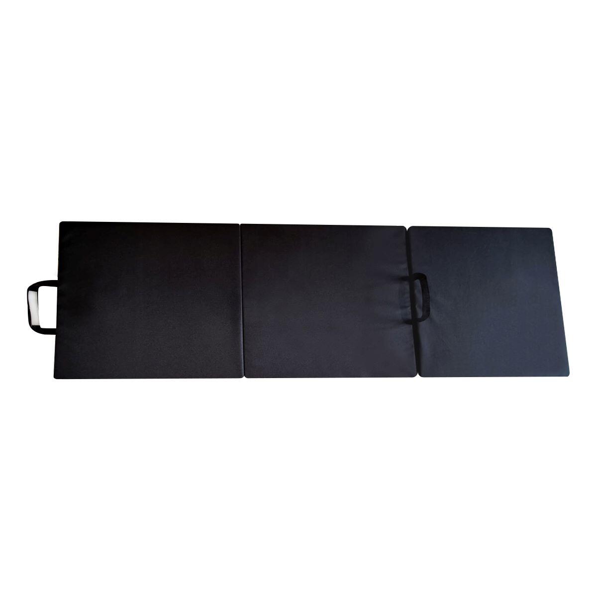 Dziecięca Gimnastyka Materac Składany Trzyczęściowy 180x60x5 cm Małpiszon Czarny 5/5