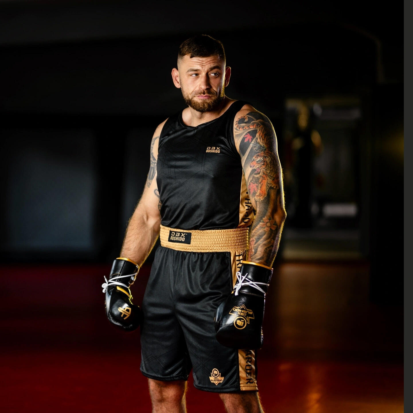 Wiązane rękawice bokserskie wielowarstwowe ProFighter Gold DBX Bushido 3/7