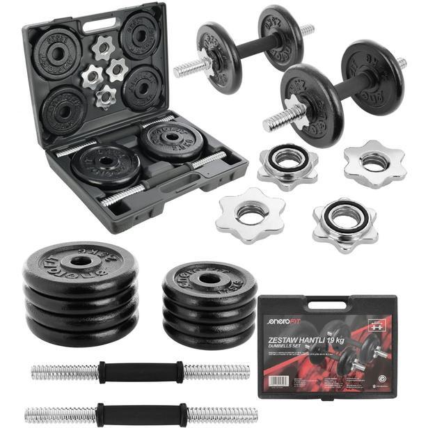 Zestaw obciążeń żeliwnych Enero Fit 19 kg 5/7