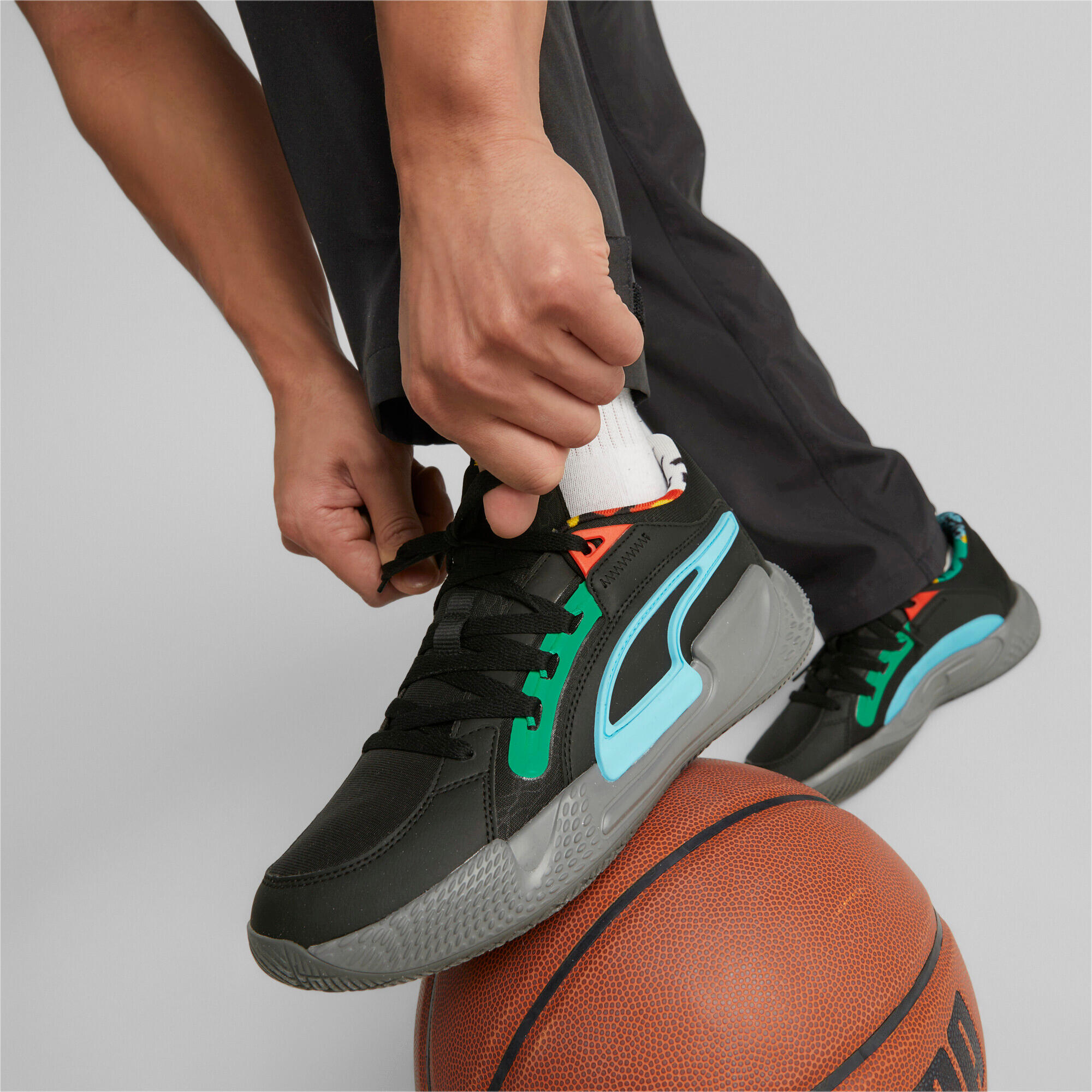 Zapatillas de Baloncesto para Adultos Puma Court Rider Chaos Negro 3/7