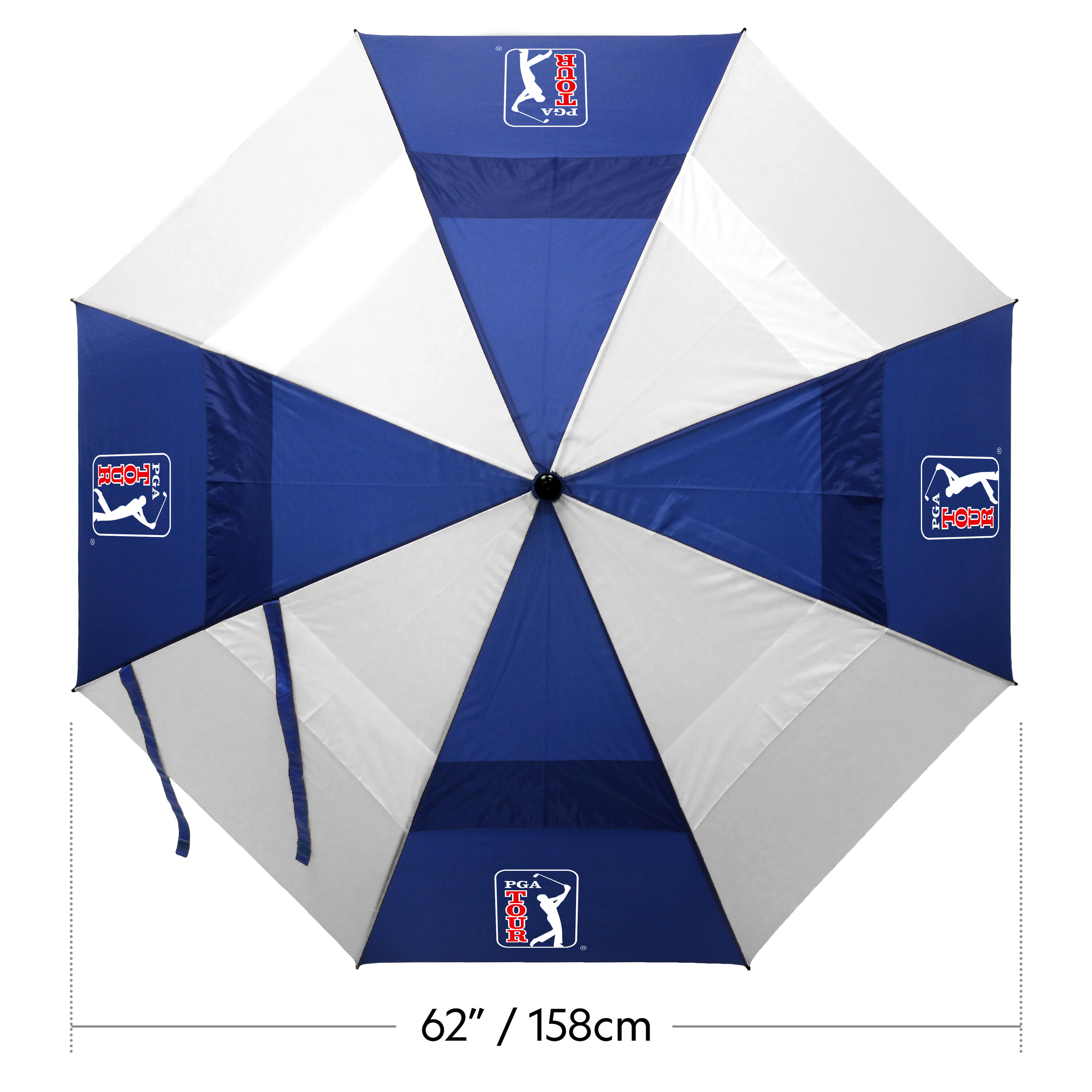 Golf Umbrella Windproof Blue 2/7