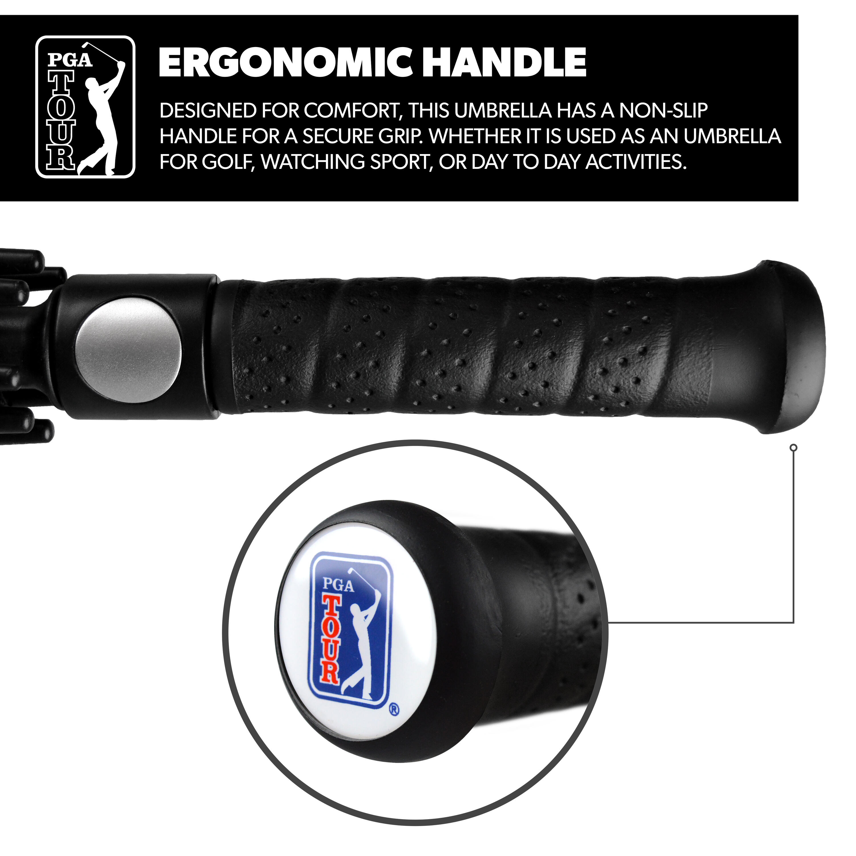Golf Umbrella Windproof Blue 5/7