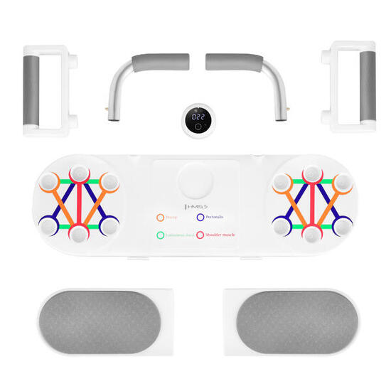 Multifunktionales Bauch- und Liegestütz-Trainingsbrett mit Zähler DBP03 HMS