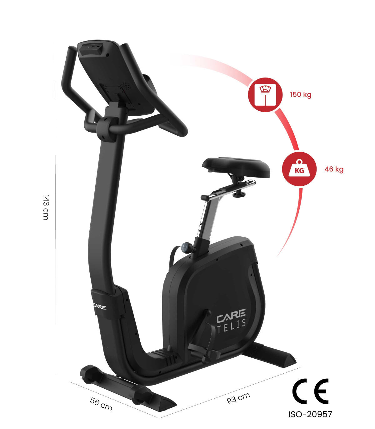 Vélo d'appartement auto-alimenté - TELIS - ergomètre connecté 2/8