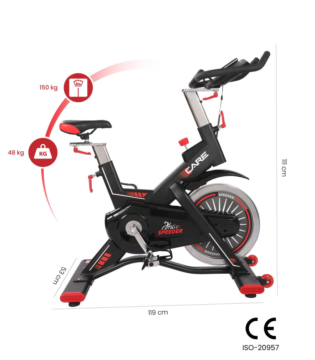 Vélo de biking magnétique - CARE - speeder 2/8